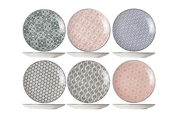 Delirio Assiette 23,5cm - Set 6 diff.couleurs